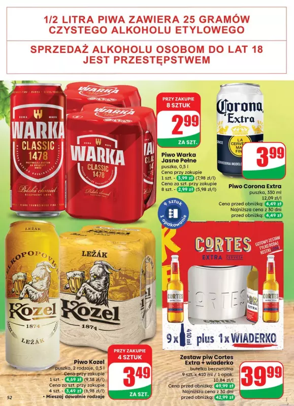 Dino - gazetka promocyjna Gazetka od środy 23.07 do wtorku 29.07 - strona 52