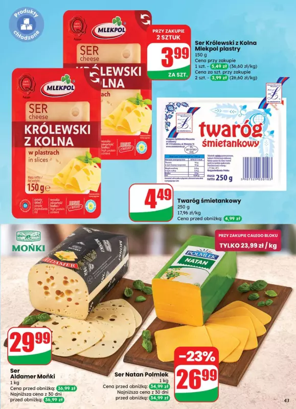 Dino - gazetka promocyjna Gazetka od środy 23.07 do wtorku 29.07 - strona 43