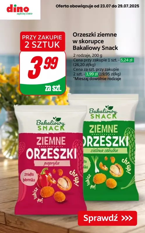 Dino - gazetka promocyjna SUPER OFERTY na przekąski! od czwartku 24.07 do wtorku 29.07 - strona 2