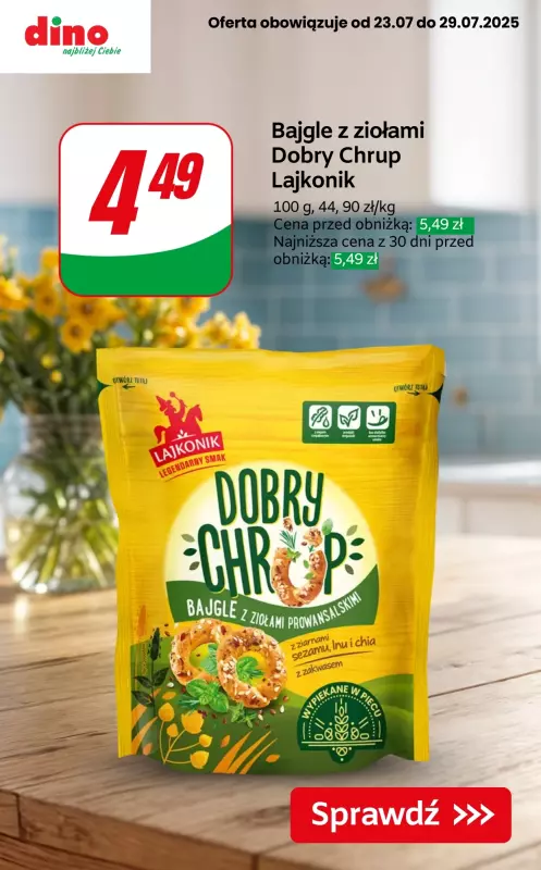 Dino - gazetka promocyjna SUPER OFERTY na przekąski! od czwartku 24.07 do wtorku 29.07 - strona 4