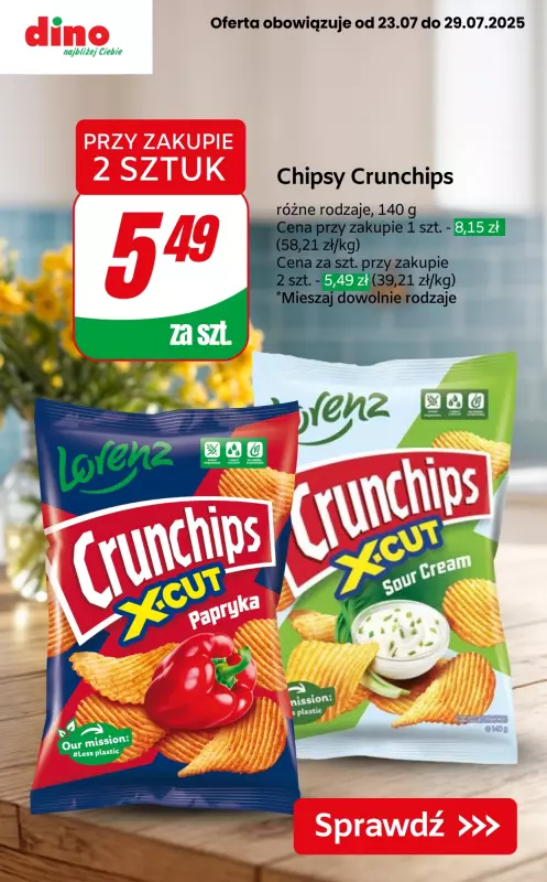 Dino - gazetka promocyjna SUPER OFERTY na przekąski! od czwartku 24.07 do wtorku 29.07 - strona 6