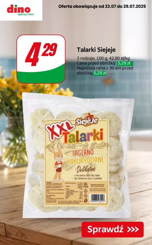 Dino - gazetka promocyjna SUPER OFERTY na przekąski! od czwartku 24.07 do wtorku 29.07 - strona 5