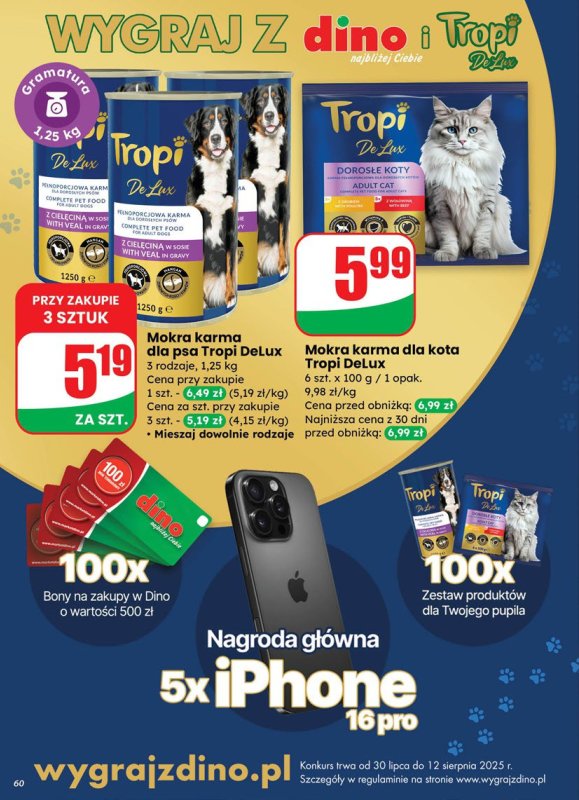 Dino - gazetka promocyjna Gazetka od środy 30.07 do wtorku 05.08 - strona 60