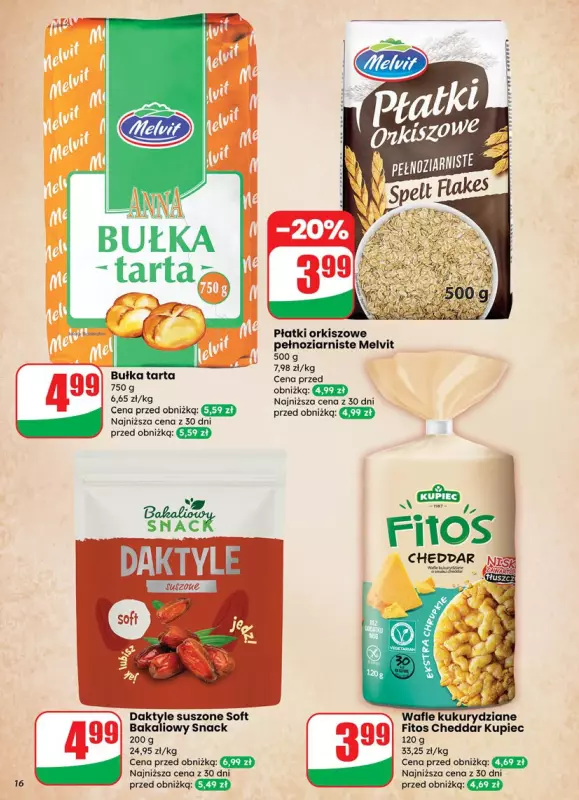 Dino - gazetka promocyjna Gazetka od środy 30.07 do wtorku 05.08 - strona 16