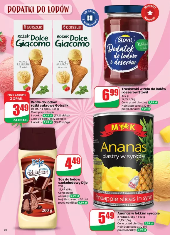 Dino - gazetka promocyjna Gazetka od środy 30.07 do wtorku 05.08 - strona 28