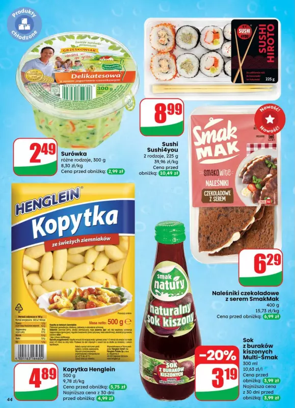Dino - gazetka promocyjna Gazetka od środy 30.07 do wtorku 05.08 - strona 44