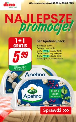 Dino - gazetka promocyjna Najlepsze PROMOCJE od środy 30.07 do wtorku 05.08