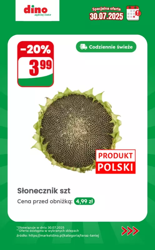 Dino - gazetka promocyjna Specjalna oferta na 30.07.2025 - promocje spoza gazetki od środy 30.07 do środy 30.07 - strona 2