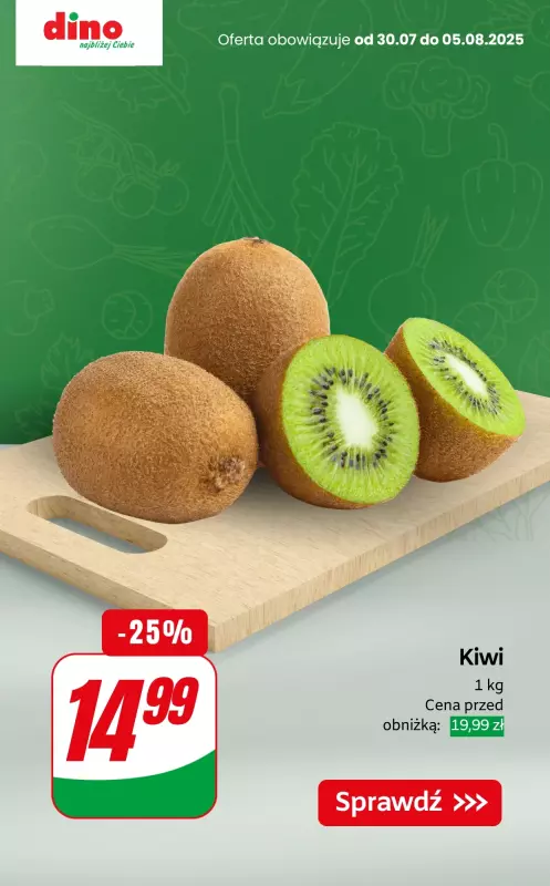 Dino - gazetka promocyjna Warzywa i owoce SUPER PROMOCJE od czwartku 31.07 do wtorku 05.08 - strona 9
