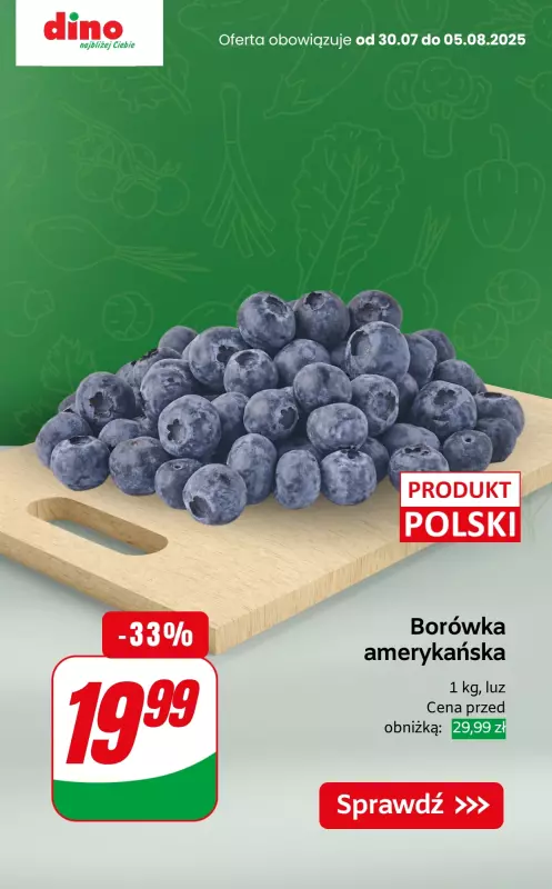 Dino - gazetka promocyjna Warzywa i owoce SUPER PROMOCJE od czwartku 31.07 do wtorku 05.08 - strona 8