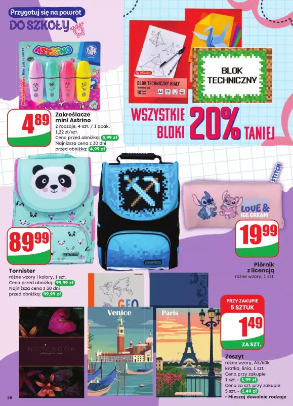 Dino - gazetka promocyjna Gazetka od środy 06.08 do wtorku 12.08 - strona 58