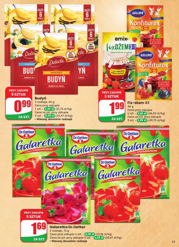 Dino - gazetka promocyjna Gazetka od środy 06.08 do wtorku 12.08 - strona 13