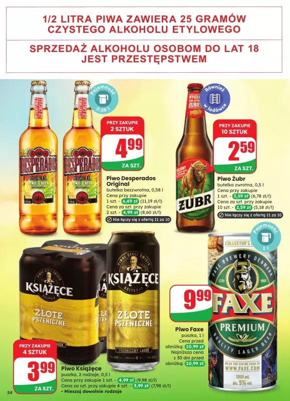 Dino - gazetka promocyjna Gazetka od środy 06.08 do wtorku 12.08 - strona 54