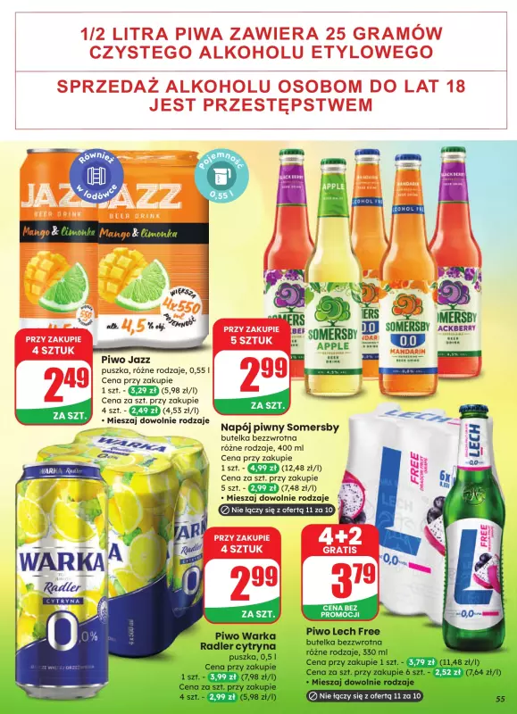 Dino - gazetka promocyjna Gazetka od środy 06.08 do wtorku 12.08 - strona 55