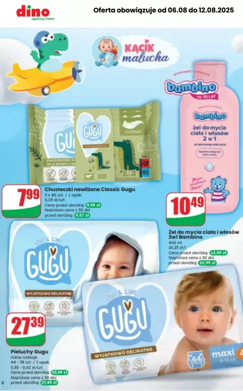Dino - gazetka promocyjna MEGA promocje! od środy 06.08 do wtorku 12.08 - strona 9