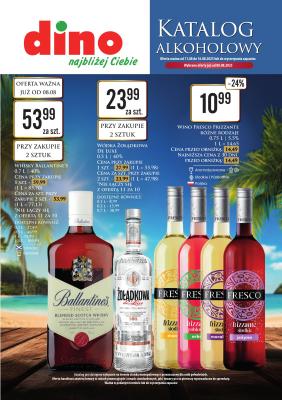 Dino - gazetka promocyjna Katalog alkoholowy od poniedziałku 11.08 do soboty 16.08