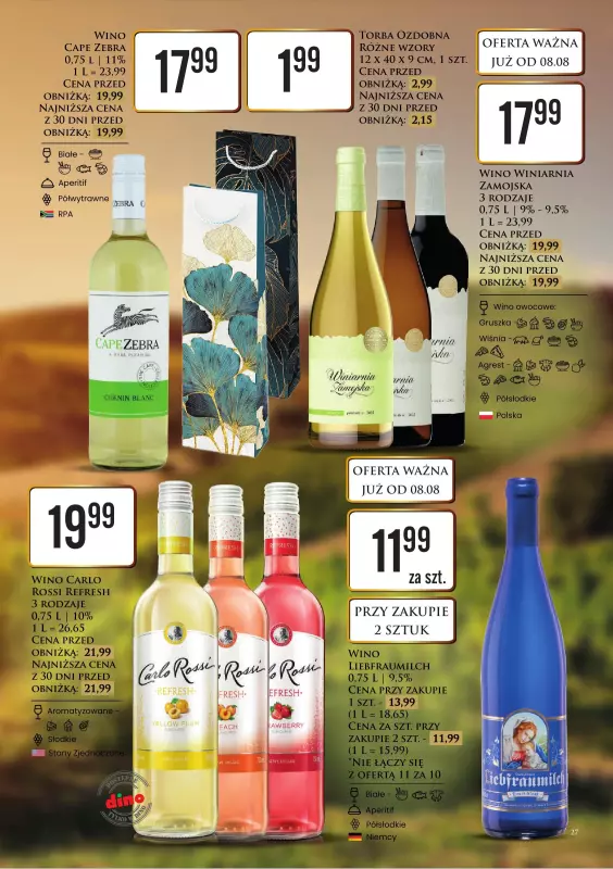 Dino - gazetka promocyjna Katalog alkoholowy od poniedziałku 11.08 do soboty 16.08 - strona 27