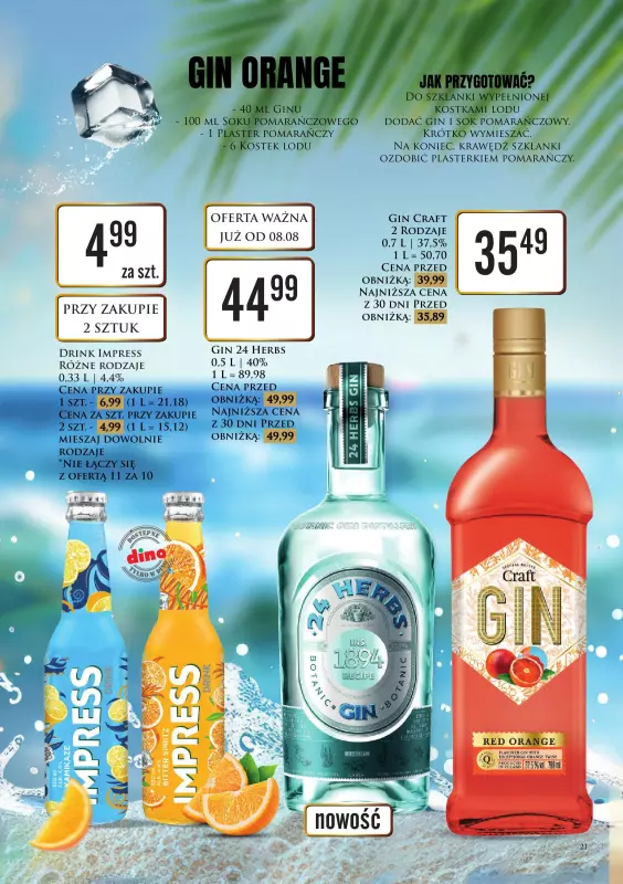 Dino - gazetka promocyjna Katalog alkoholowy od poniedziałku 11.08 do soboty 16.08 - strona 21