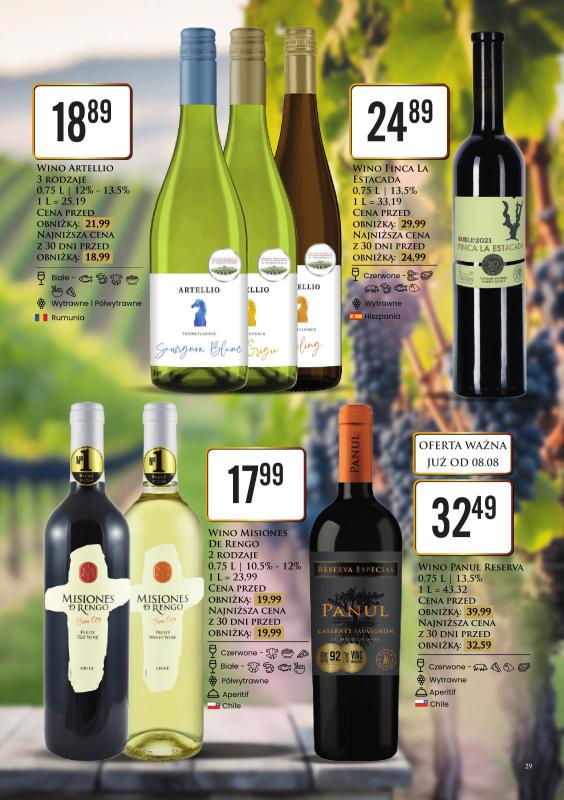 Dino - gazetka promocyjna Katalog alkoholowy od poniedziałku 11.08 do soboty 16.08 - strona 29