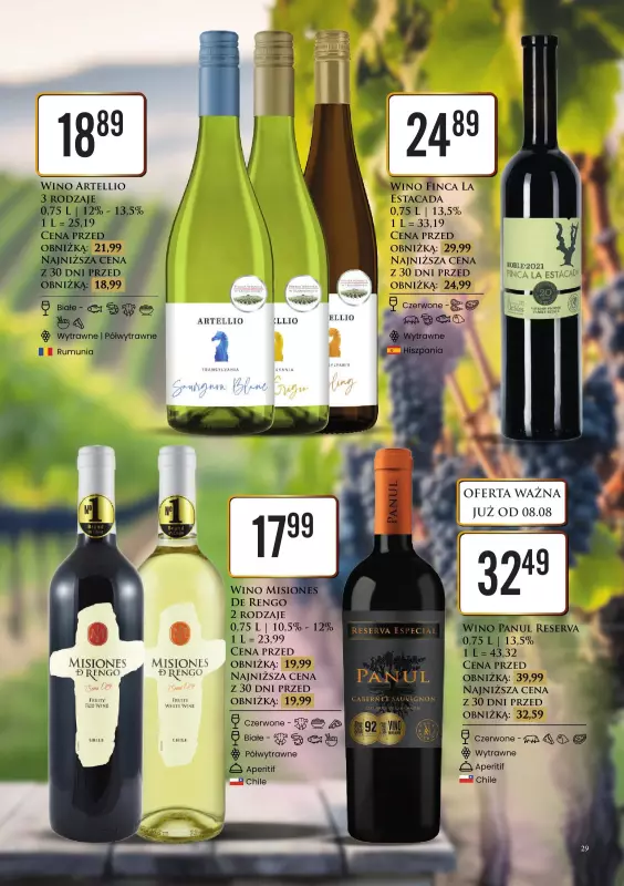 Dino - gazetka promocyjna Katalog alkoholowy od poniedziałku 11.08 do soboty 16.08 - strona 29