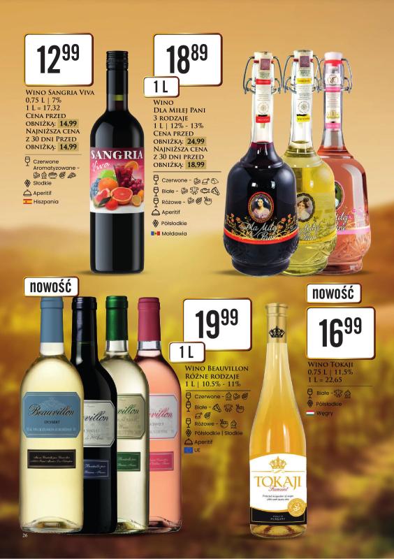 Dino - gazetka promocyjna Katalog alkoholowy od poniedziałku 11.08 do soboty 16.08 - strona 26
