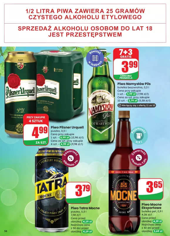 Dino - gazetka promocyjna Gazetka od środy 13.08 do wtorku 19.08 - strona 56