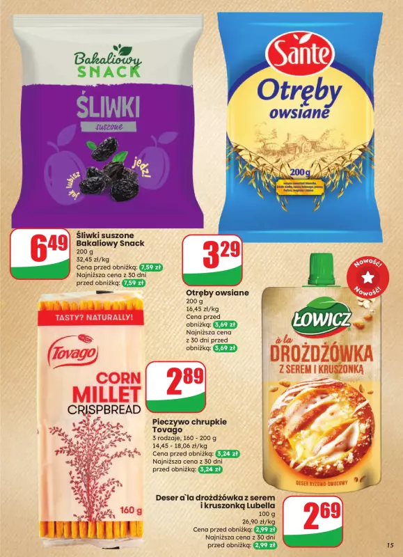 Dino - gazetka promocyjna Gazetka od środy 13.08 do wtorku 19.08 - strona 15