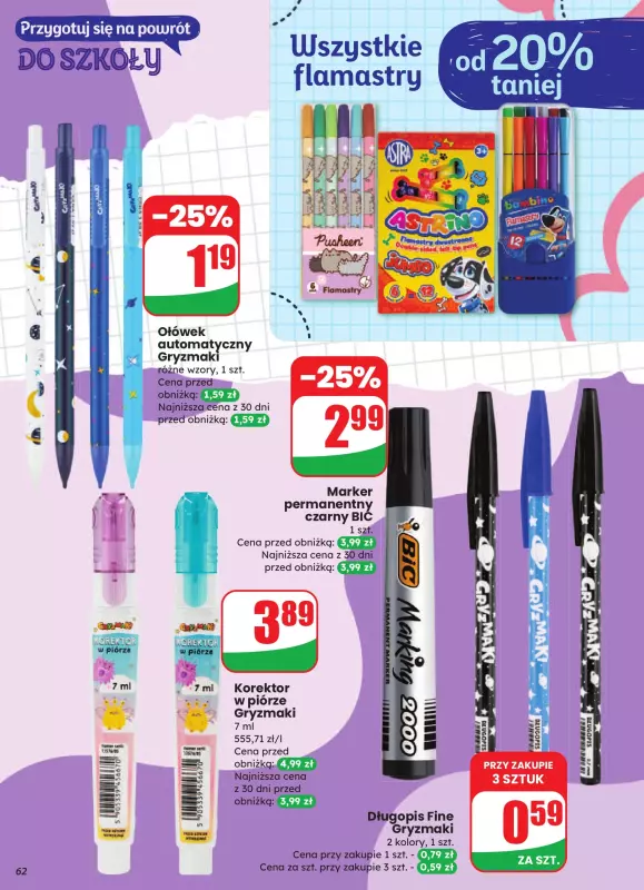 Dino - gazetka promocyjna Gazetka od środy 13.08 do wtorku 19.08 - strona 62