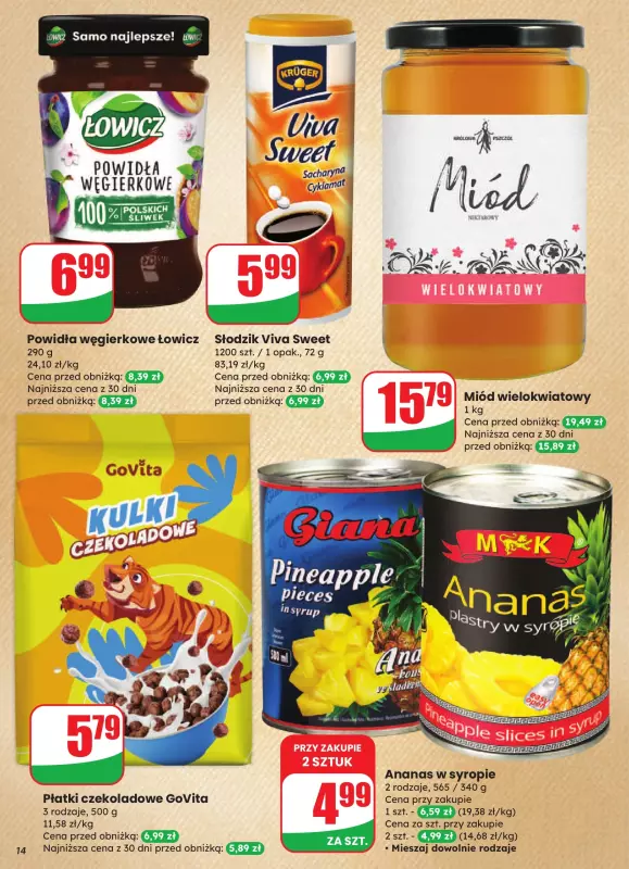 Dino - gazetka promocyjna Gazetka od środy 13.08 do wtorku 19.08 - strona 14