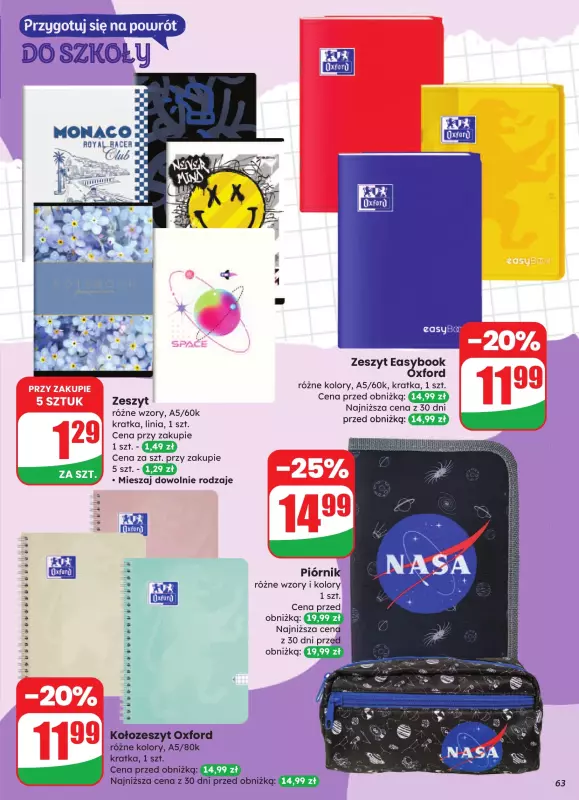 Dino - gazetka promocyjna Gazetka od środy 13.08 do wtorku 19.08 - strona 63