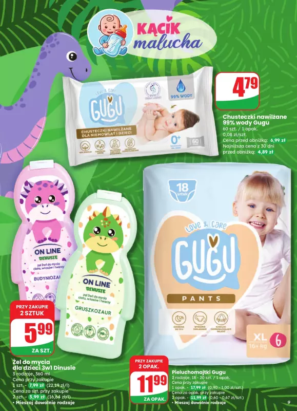 Dino - gazetka promocyjna Gazetka od środy 13.08 do wtorku 19.08 - strona 9
