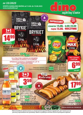 Dino - gazetka promocyjna Gazetka od środy 13.08 do wtorku 19.08