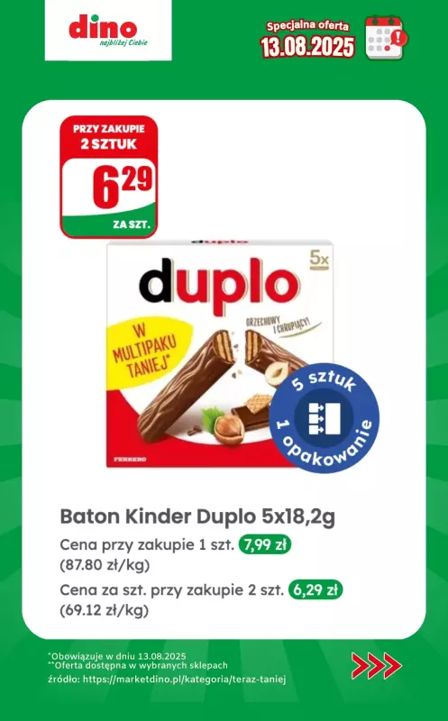 Dino - gazetka promocyjna Specjalna oferta na 13.08.2025 - promocje spoza gazetki od środy 13.08 do środy 13.08 - strona 4