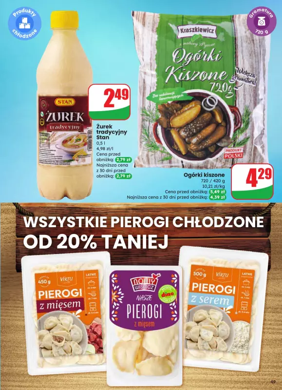 Dino - gazetka promocyjna Gazetka od środy 20.08 do wtorku 26.08 - strona 49