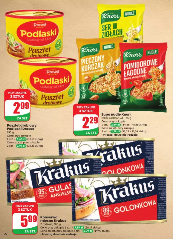 Dino - gazetka promocyjna Gazetka od środy 20.08 do wtorku 26.08 - strona 22