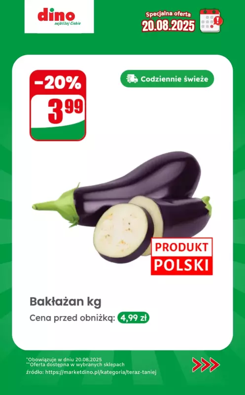 Dino - gazetka promocyjna Specjalna oferta na 20.08.2025 - promocje spoza gazetki od środy 20.08 do środy 20.08 - strona 2
