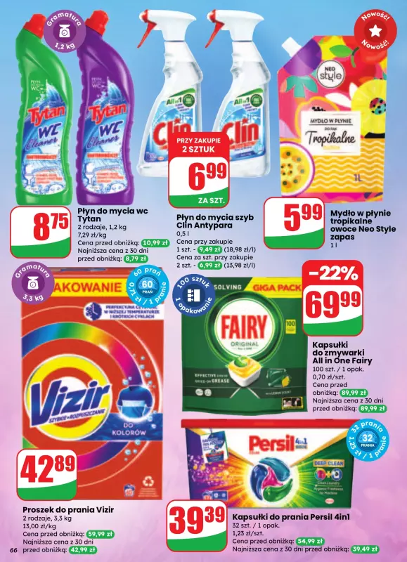 Dino - gazetka promocyjna Gazetka od środy 27.08 do wtorku 02.09 - strona 66