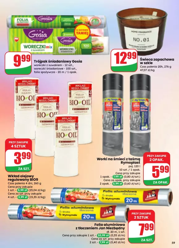 Dino - gazetka promocyjna Gazetka od środy 27.08 do wtorku 02.09 - strona 59