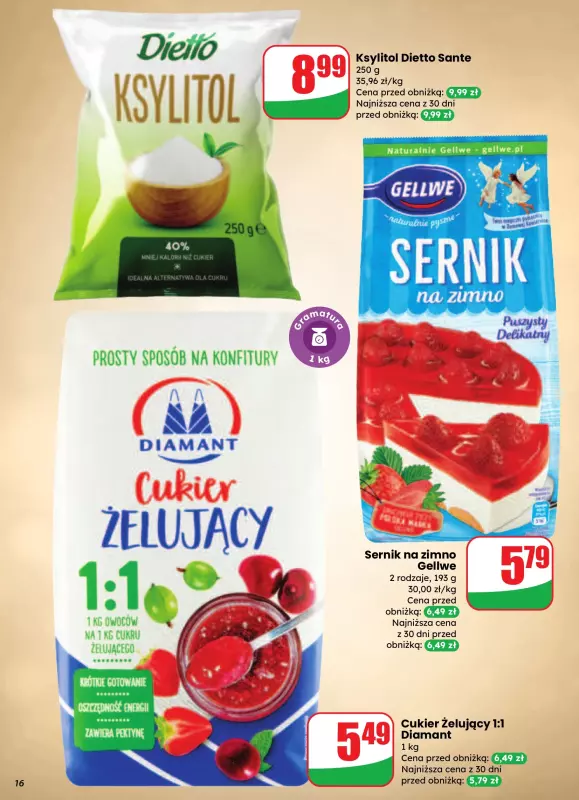 Dino - gazetka promocyjna Gazetka od środy 27.08 do wtorku 02.09 - strona 16