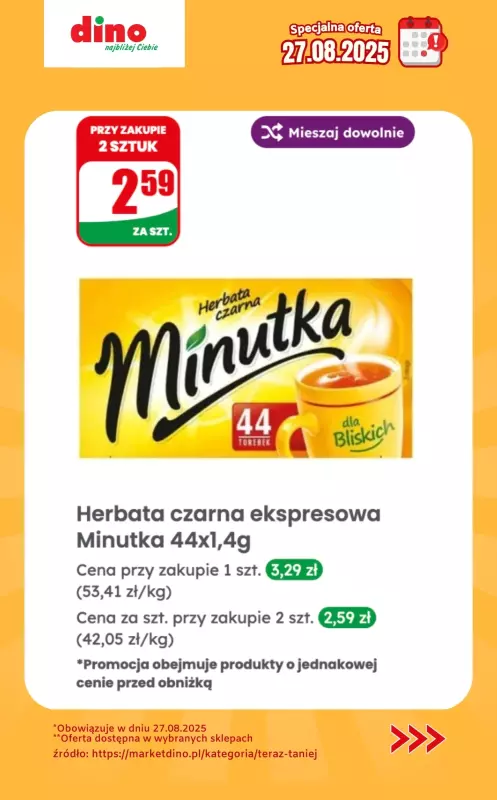 Dino - gazetka promocyjna Specjalna oferta na 27.08.2025 - promocje spoza gazetki od środy 27.08 do środy 27.08 - strona 8