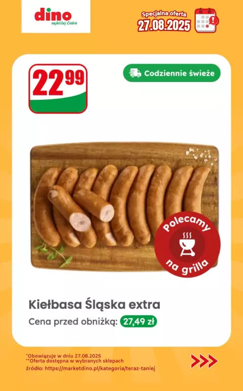 Dino - gazetka promocyjna Specjalna oferta na 27.08.2025 - promocje spoza gazetki od środy 27.08 do środy 27.08 - strona 3