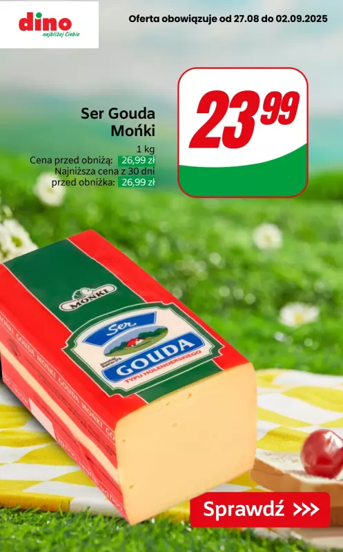 Dino - gazetka promocyjna Produkty na kanapki w SUPER cenach! od czwartku 28.08 do wtorku 02.09 - strona 9