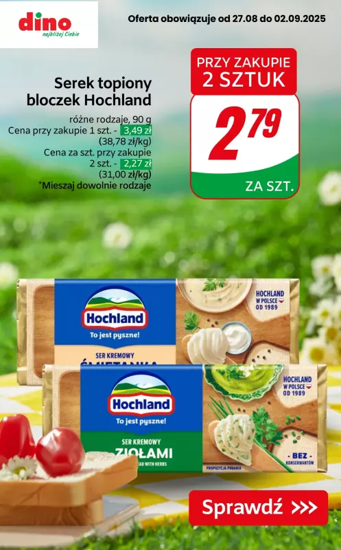 Dino - gazetka promocyjna Produkty na kanapki w SUPER cenach! od czwartku 28.08 do wtorku 02.09 - strona 2