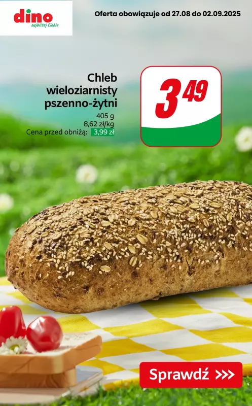 Dino - gazetka promocyjna Produkty na kanapki w SUPER cenach! od czwartku 28.08 do wtorku 02.09 - strona 3