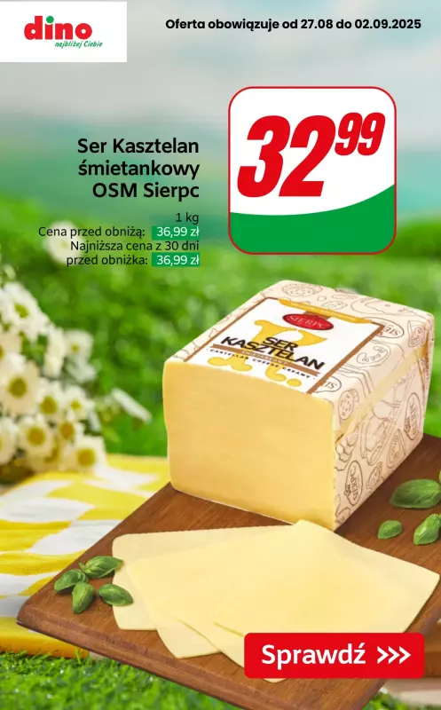 Dino - gazetka promocyjna Produkty na kanapki w SUPER cenach! od czwartku 28.08 do wtorku 02.09 - strona 8