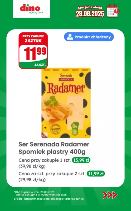 Dino - gazetka promocyjna Specjalna oferta na 28.08.2025 - promocje spoza gazetki od czwartku 28.08 do czwartku 28.08 - strona 10