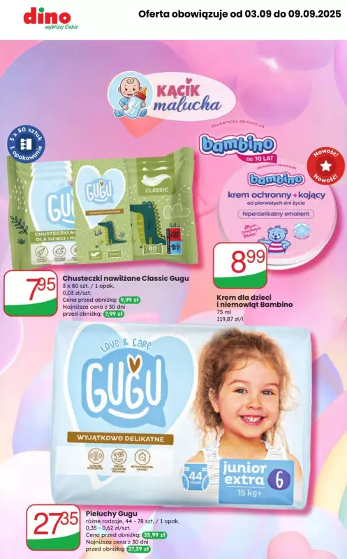 Dino - gazetka promocyjna MEGA promocje! od środy 03.09 do wtorku 09.09 - strona 8
