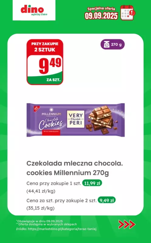Dino - gazetka promocyjna Specjalna oferta na 09.09.2025 - promocje spoza gazetki od wtorku 09.09 do wtorku 09.09 - strona 7