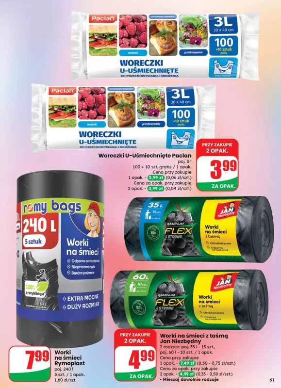 Dino - gazetka promocyjna Gazetka od środy 10.09 do wtorku 16.09 - strona 61