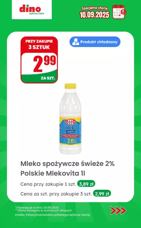 Dino - gazetka promocyjna Specjalna oferta na 10.09.2025 - promocje spoza gazetki od środy 10.09 do środy 10.09 - strona 2
